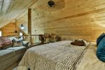 Open Loft King Bedroom With Work From Home Desk